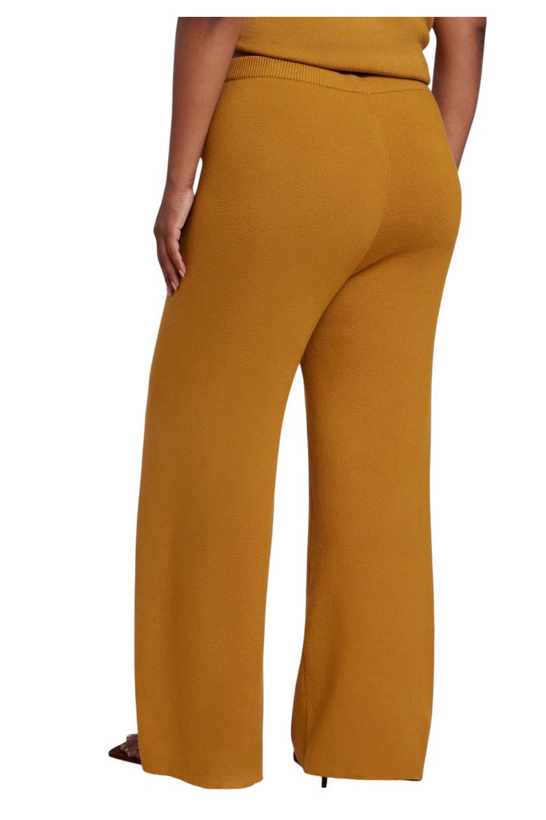 Wide Leg Sweater Pant (plus), Alternate, color, HONEY