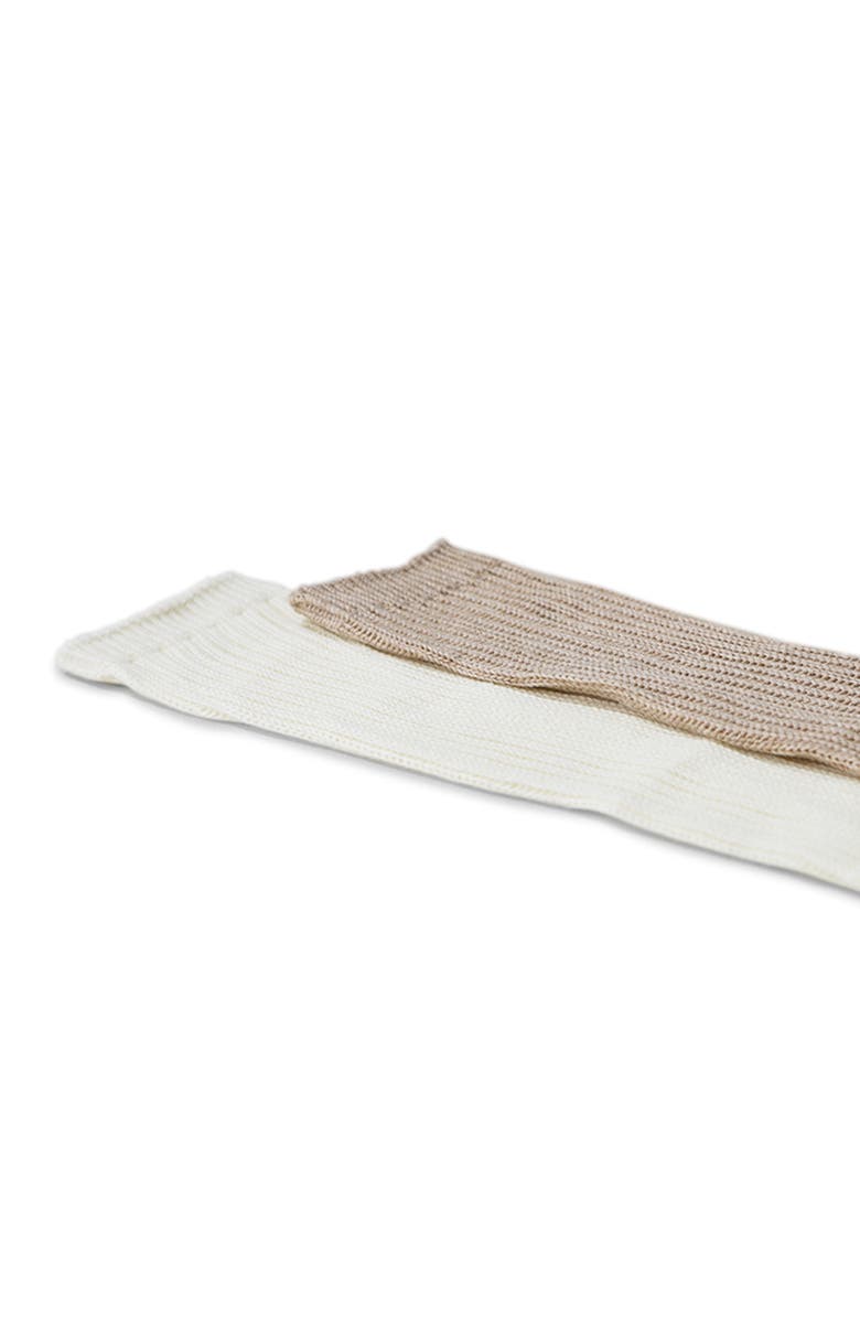 Belle & Bloom Go For It 2 Pack Socks, Alternate, color, Beige