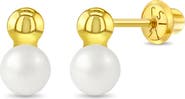 In Season Jewelry 14k Simulated Pearl Drop Earrings