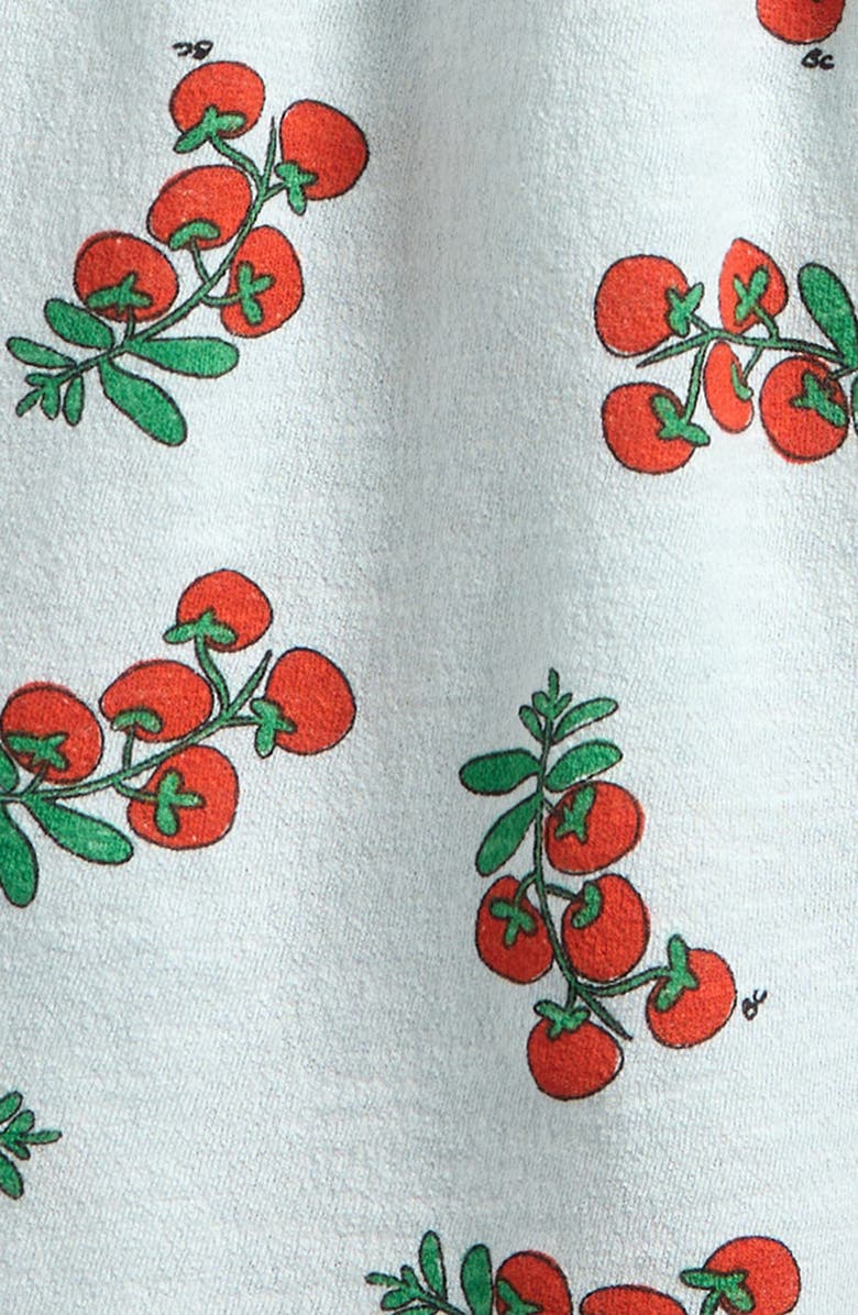 Bobo Choses Kids' Juicy Tomatoes Print Organic Cotton Dress, Alternate, color, Light Blue