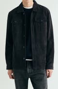 Scalpers Raglan Leather Polo Button Sweater