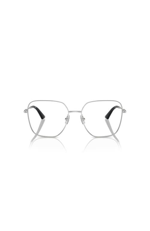 Jimmy Choo 55mm Square Optical Glasses In Metallic