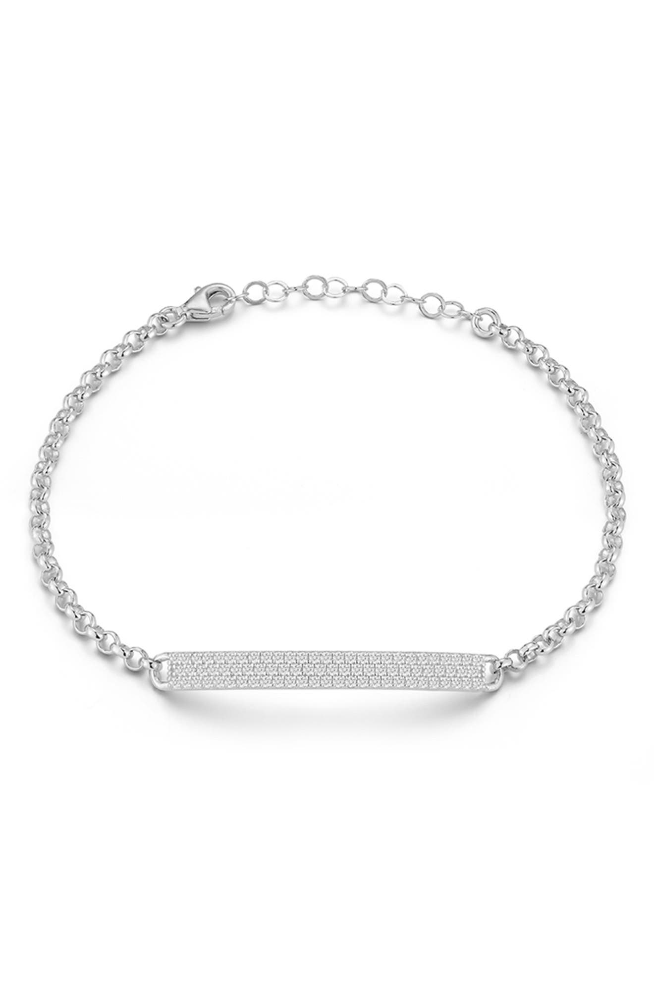 GLAZE JEWELRY Sterling Silver ID Bracelet