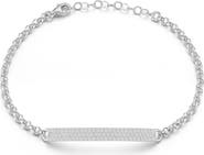 GLAZE JEWELRY Sterling Silver ID Bracelet