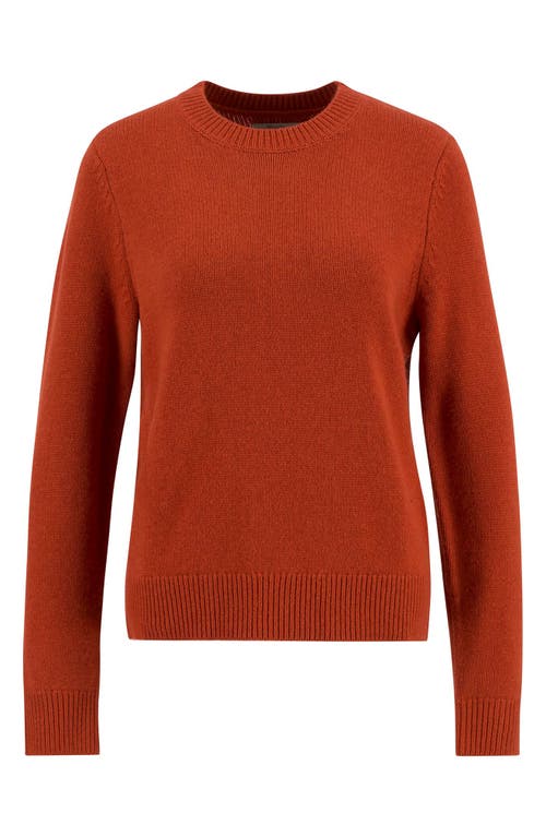 Barbour Woodhouse Wool & Cashmere Crewneck Sweater In Orange