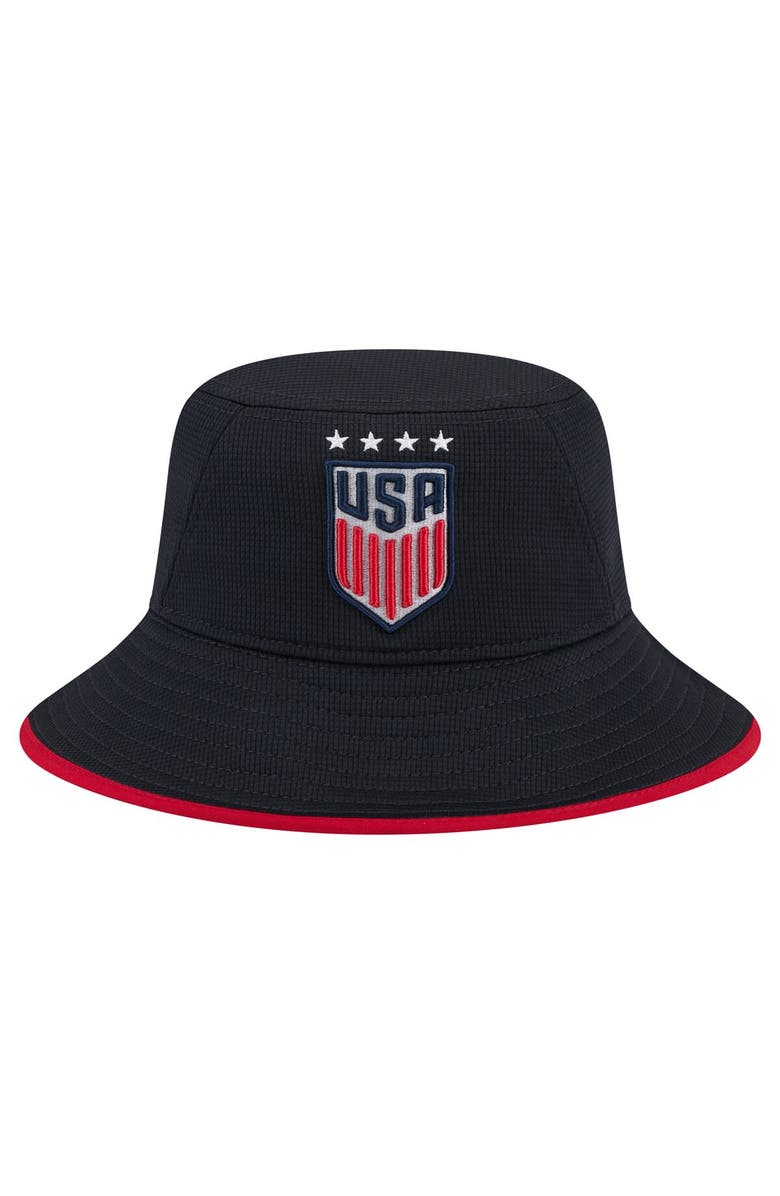 New Era Men's New Era Navy USWNT Bucket Hat, Main, color, 