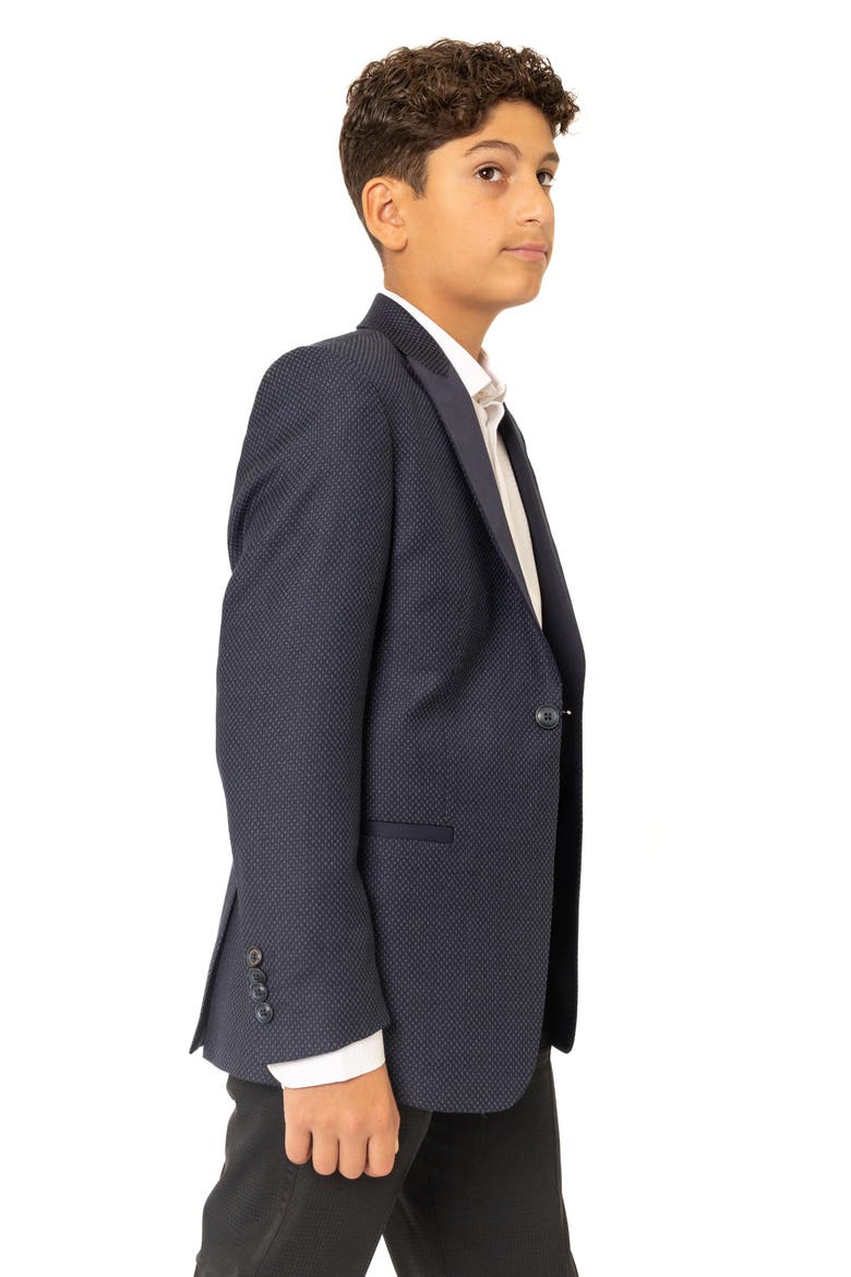 Kids' Wool Dinner Jacket, Alternate, color, NAVY