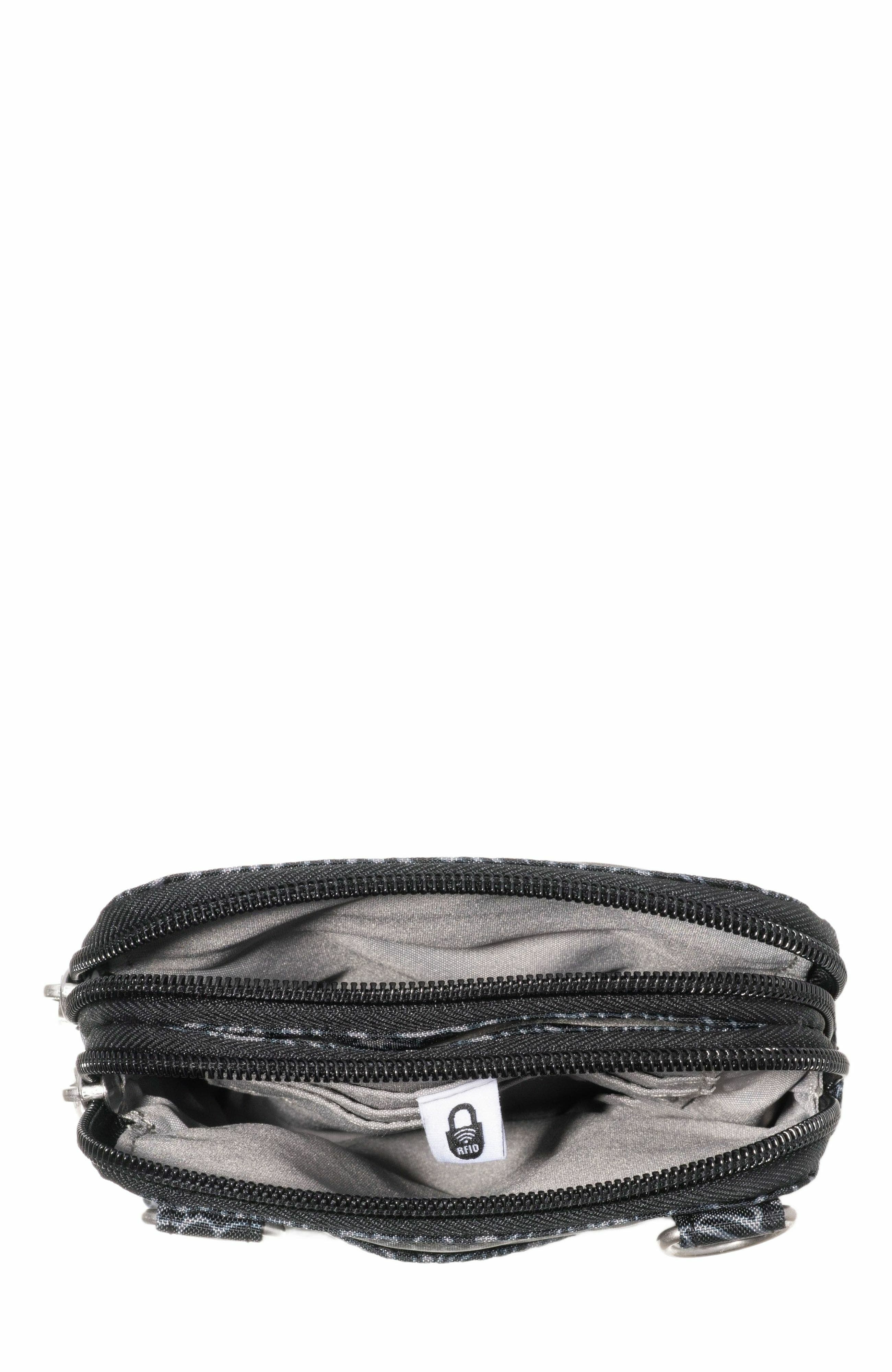 Modern Take Two RFID Crossbody Bag, Alternate, color, Midnight Blossom