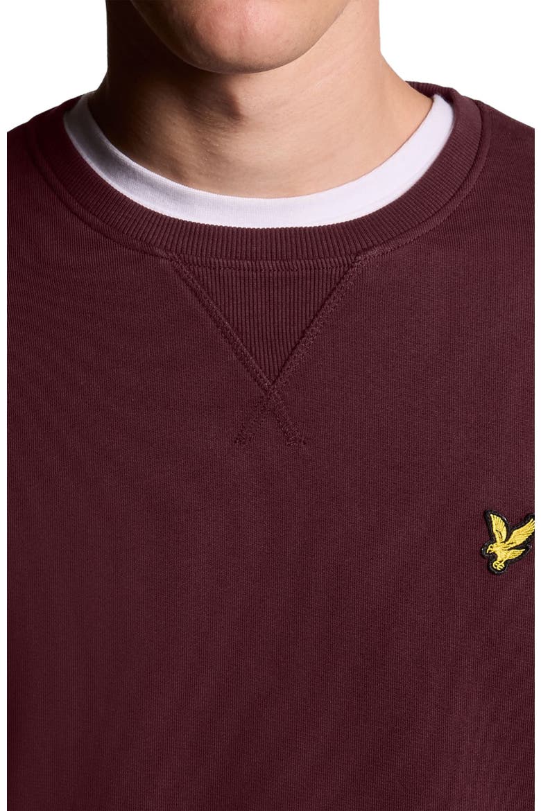 Crew Neck Sweater, Alternate, color, Burgundy