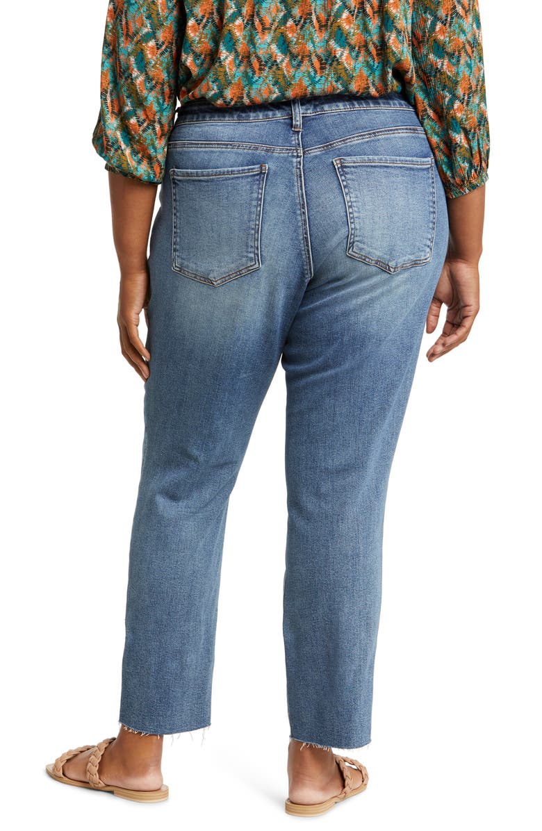 KUT from the Kloth Reese Fab Ab Raw Hem High Waist Ankle Slim Jeans, Alternate, color, Reborn