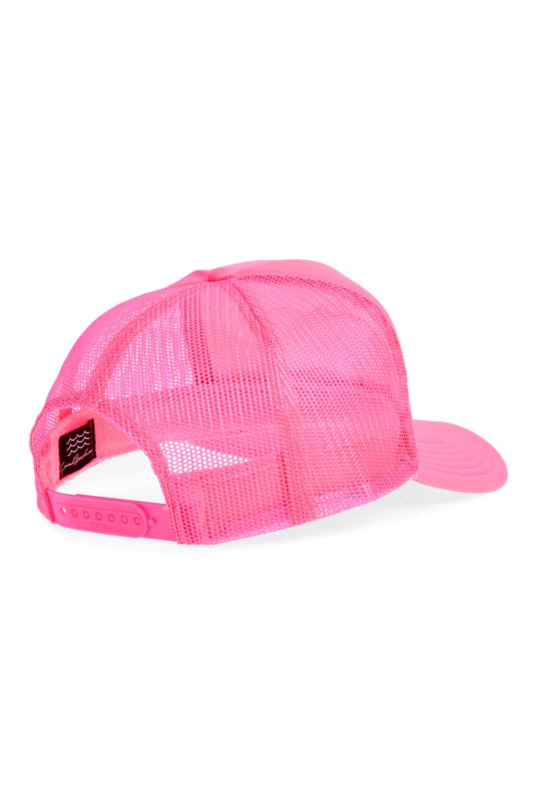 Cabo Patch Trucker Hat, Alternate, color, NEON PINK