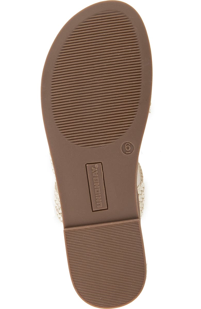 UNIONBAY Raven Braided Sandal, Alternate, color, White