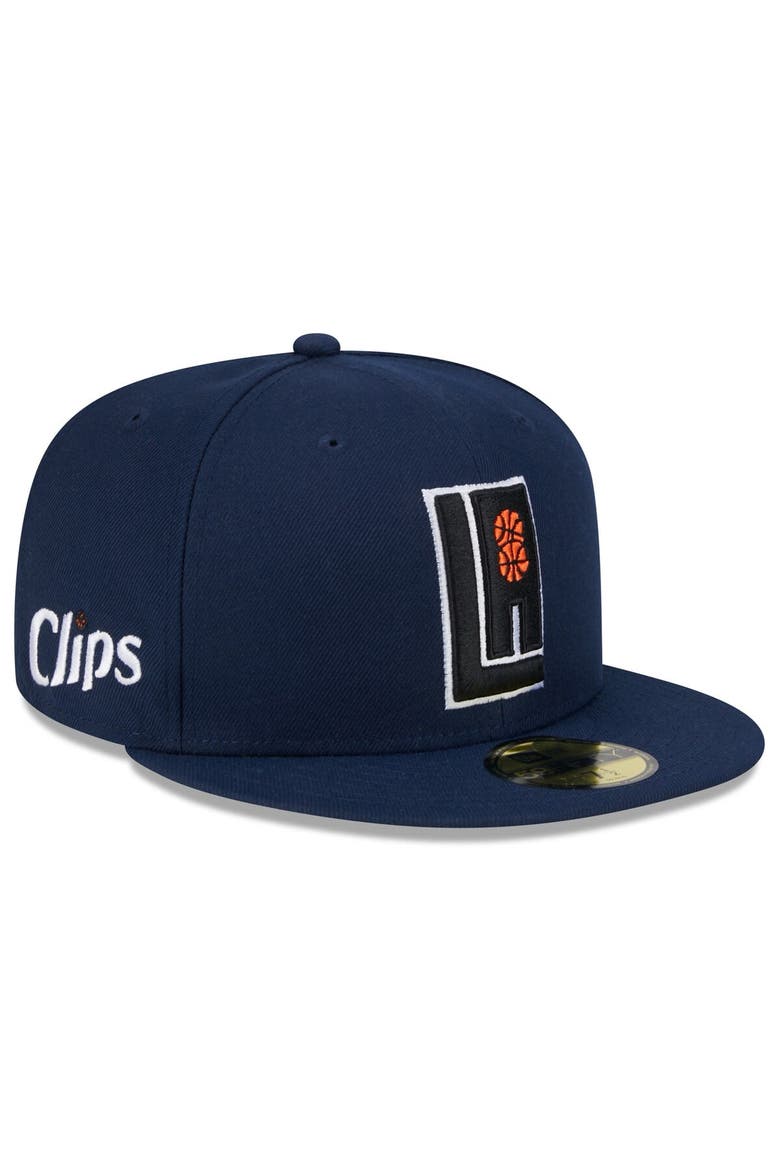 Men's New Era  Navy LA Clippers 2023/24 City Edition Alternate 59FIFTY Fitted Hat, Main, color, Navy