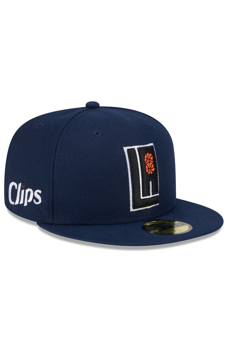 New Era Men's New Era  Navy LA Clippers 2023/24 City Edition Alternate 59FIFTY Fitted Hat, Main, color, 