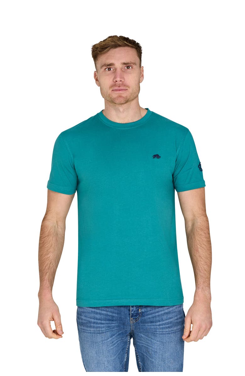 Raging Bull YFC Bull Horns Back Print T-Shirt, Alternate, color, Teal