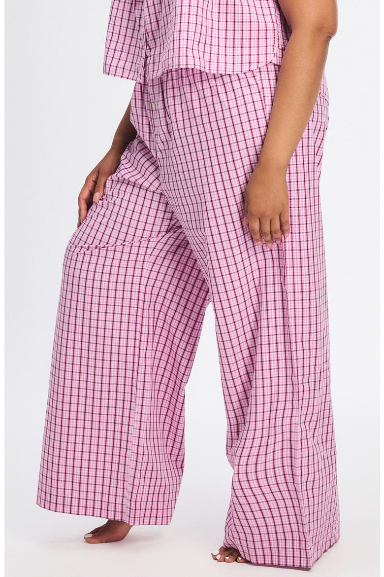 Kickback Casuals Sleep Pants, Alternate, color, TULIP PINK PLAID BEHAVIOR
