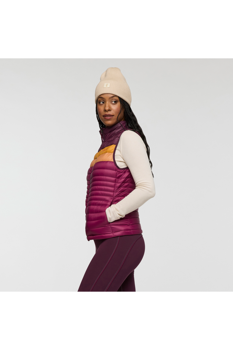 Fuego Down Vest - Women's, Alternate, color, Blackberry/Jam