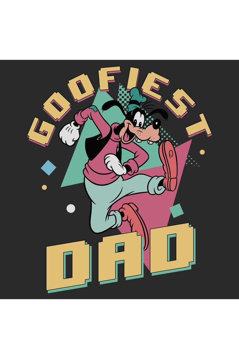 Men's Mickey & Friends Goofiest Dad  Graphic T-Shirt, Alternate, color, Charcoal