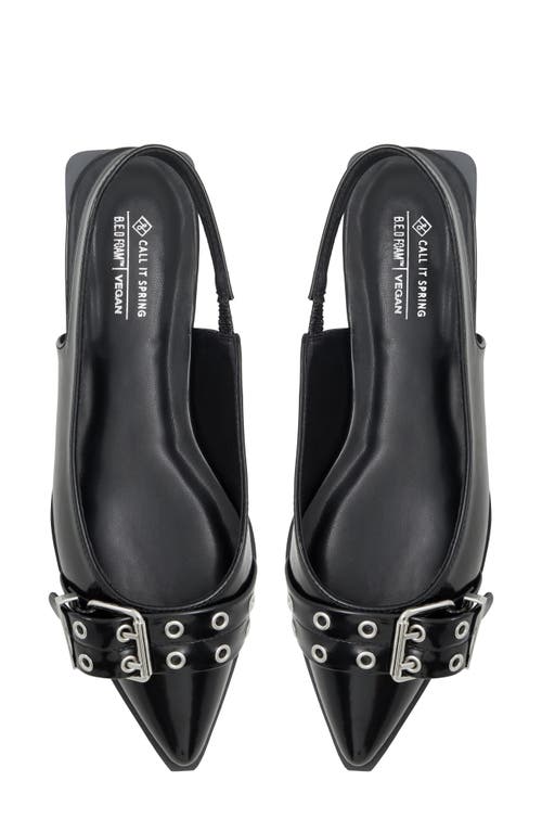 Call It Spring Natallya Slingback Flat In Black