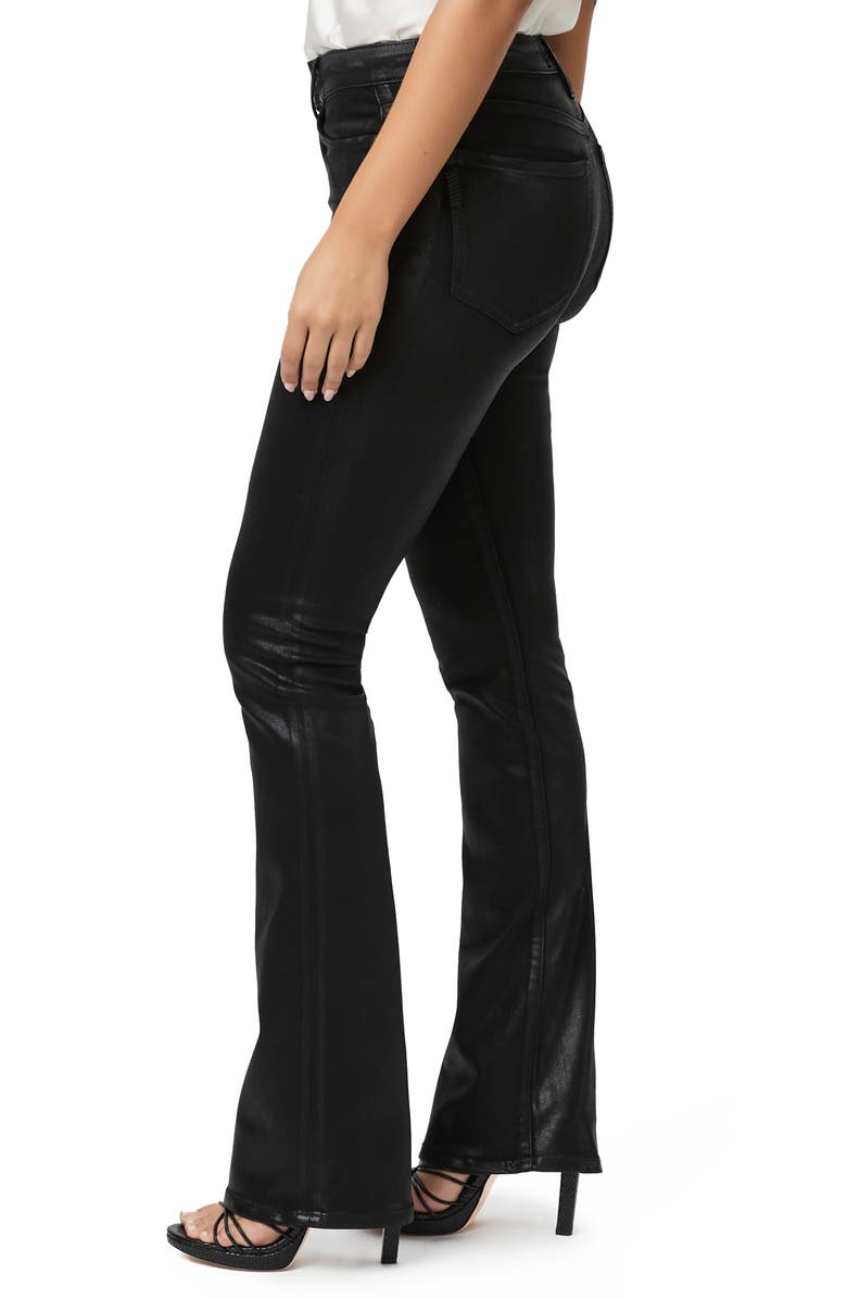 PAIGE Hourglass Curvy Coated High Waist Bootcut Jeans, Alternate, color, 