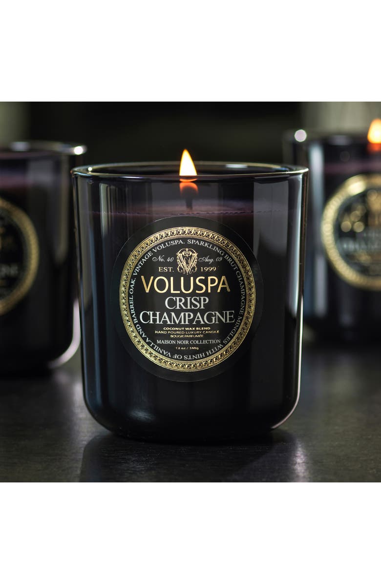 Voluspa Maison Noir Crisp Champagne Classic Maison Candle, Alternate, color,