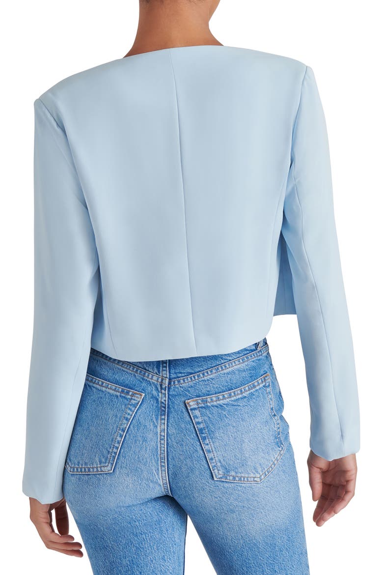 Serene Crop Blazer, Alternate, color, SKY BLUE