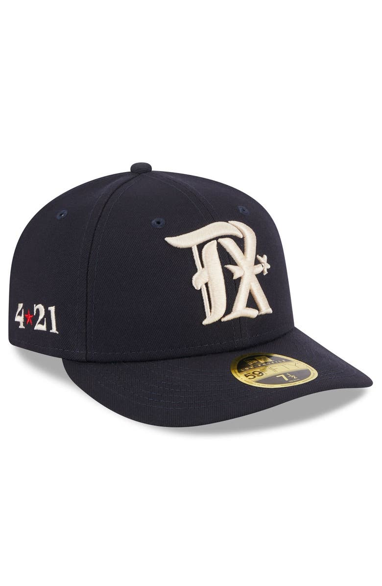 New Era Men's New Era Navy Texas Rangers 2023 City Connect Low Profile 59FIFTY Fitted Hat, Alternate, color,