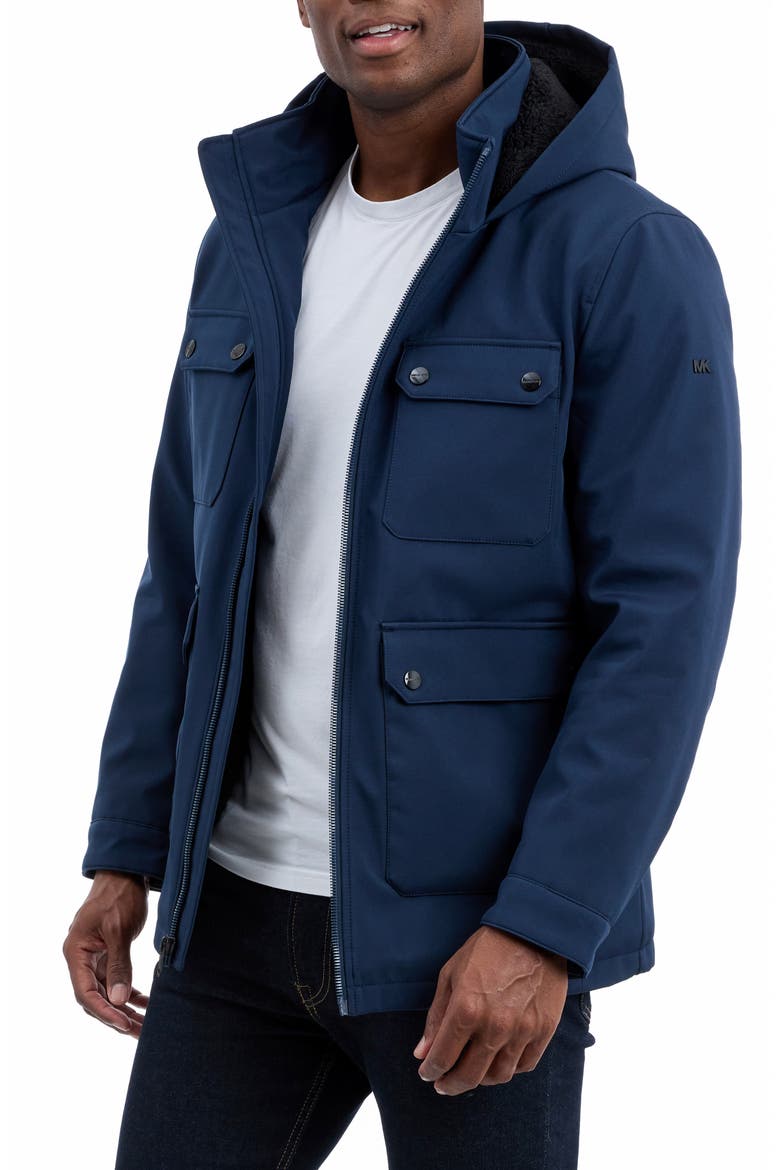 Moblown Hooded Coat, Alternate, color, MIDNIGHT
