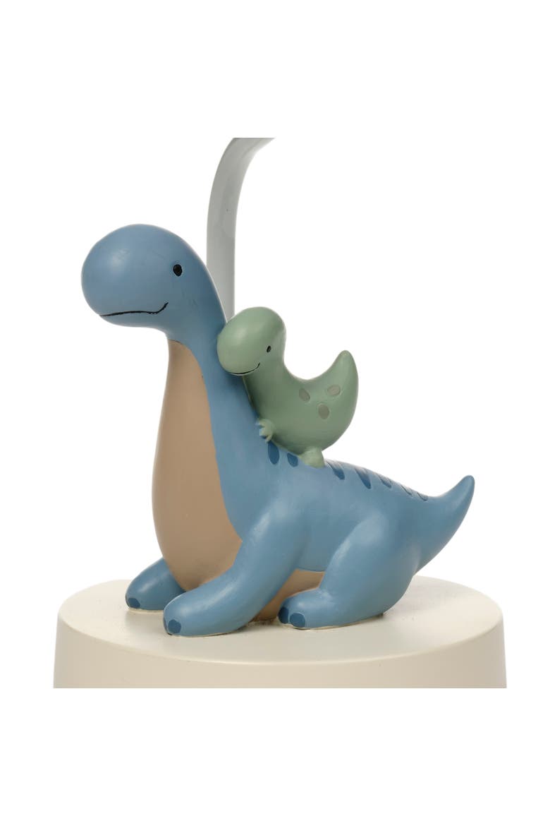 Dino-Might Custom Designed 3D Dinosaur Nursery Lamp with Shade, Alternate, color, Blue