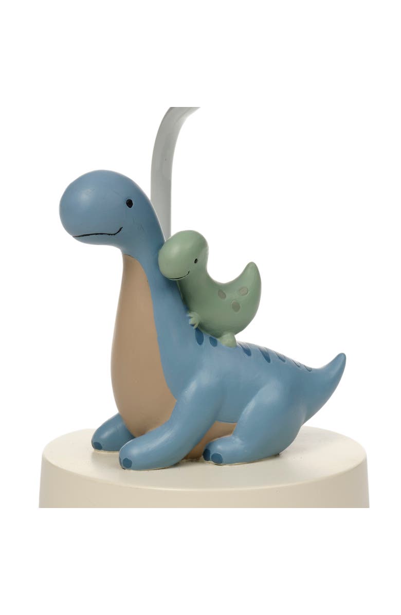 Lambs & Ivy Dino-Might Custom Designed 3D Dinosaur Nursery Lamp with Shade, Alternate, color, Blue