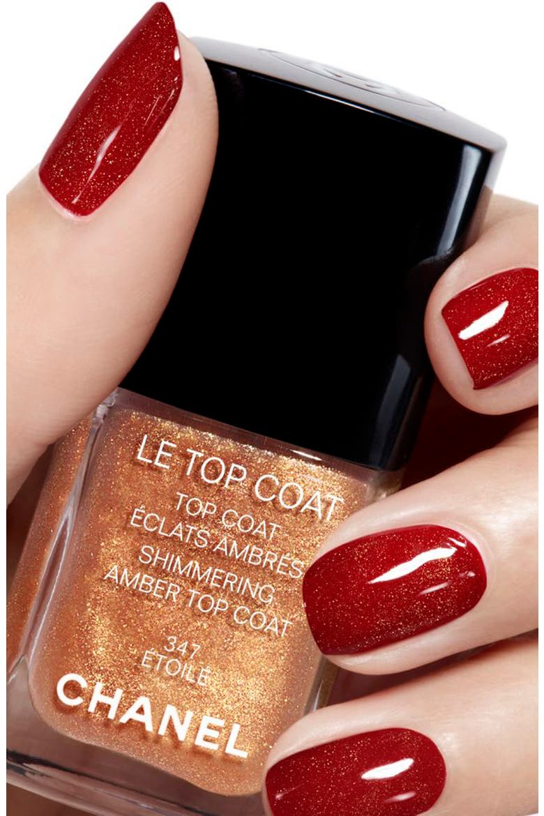 LE TOP COAT Shimmering Amber Top Coat, Alternate, color, 347 ETOILE