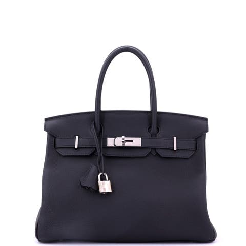 Birkin Handbag Grey Togo with Palladium Hardware 30