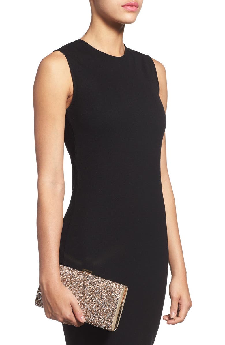 Sole Society 'Mayanna' Crystal Embellished Minaudiere, Alternate, color,