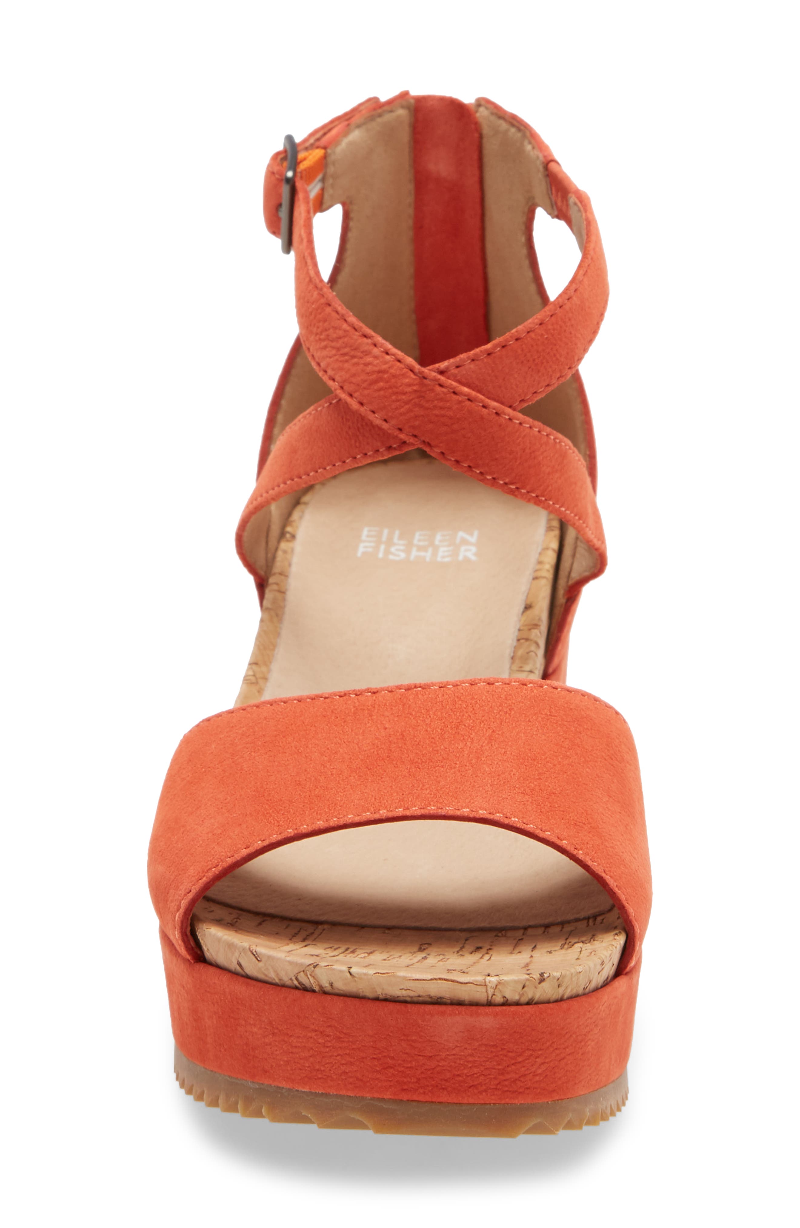 Emmy Platform Sandal, Alternate, color, TANGELO