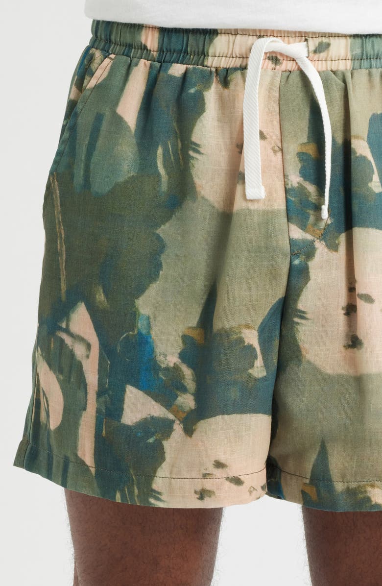 RIZORT Art Shorts, Alternate, color, Brown/Green