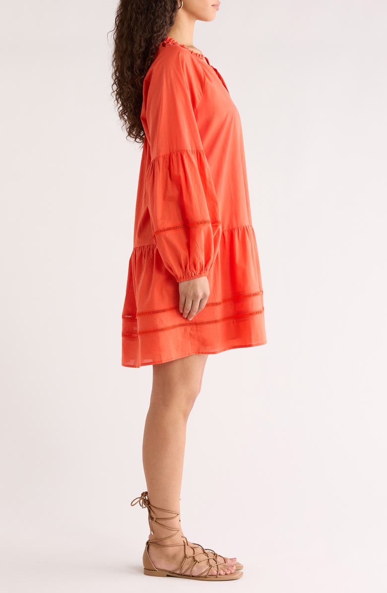 SUGARLIPS Ivonna Long Sleeve Cotton Shift Dress, Alternate, color, 