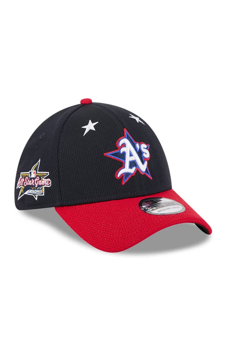 New Era Men's New Era Navy/Red  Athletics 2025 MLB All-Star Game Workout 39THIRTY Flex Hat, Main, color, Navy