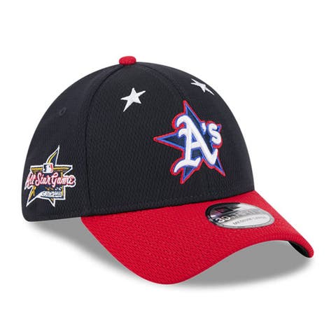 Men's New Era Navy/Red  Athletics 2025 MLB All-Star Game Workout 39THIRTY Flex Hat