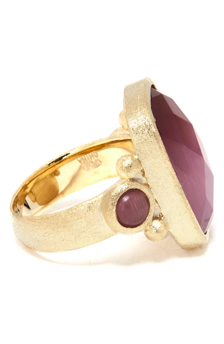 RIVKA FRIEDMAN RIVKA FRIENDMAN 18K Gold Clad Faceted Raspberry Gem Ring, Alternate, color, 