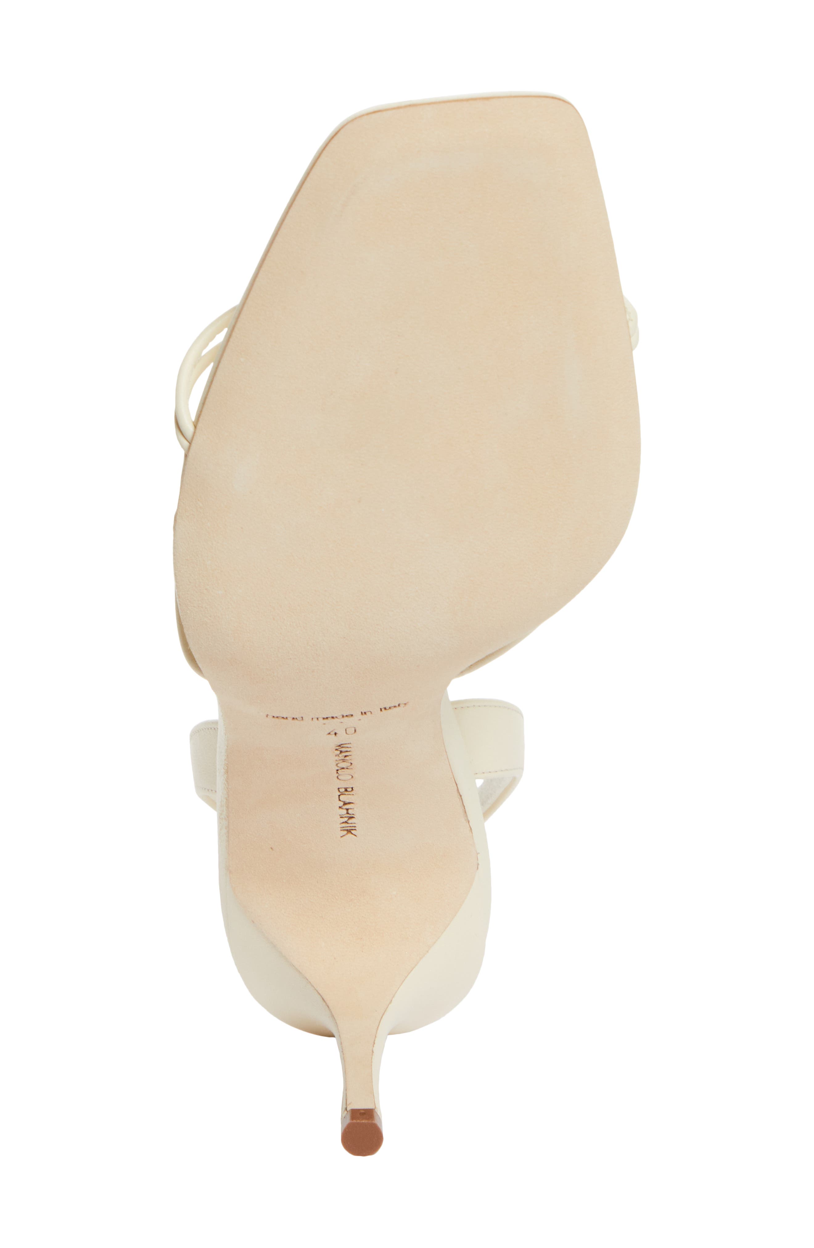 Manolo Blahnik Ninfea Slingback Sandal, Alternate, color, Ivory