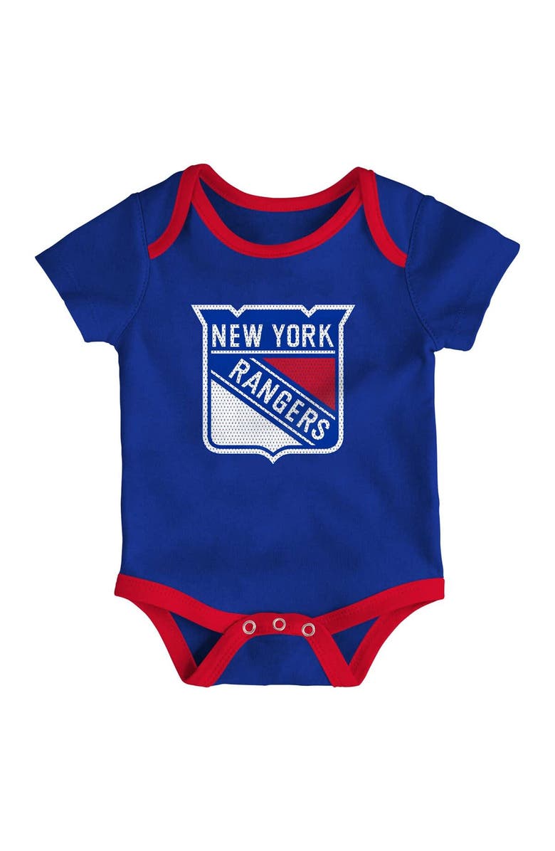 Outerstuff Newborn & Infant New York Rangers Legend Three-Piece Bodysuit Set, Alternate, color,