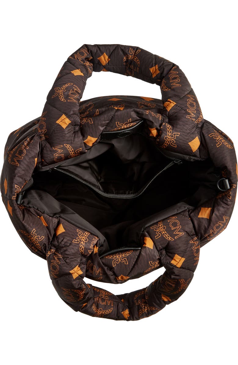 MCM Maxi Munchen Quilted Nylon Tote, Alternate, color,