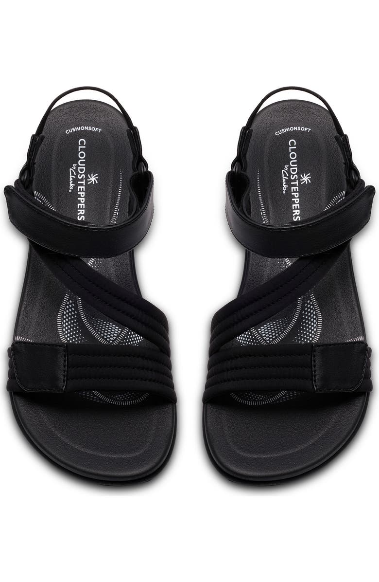 Clarks<sup>®</sup> Breeze Rae Sun Sandal, Alternate, color, Black