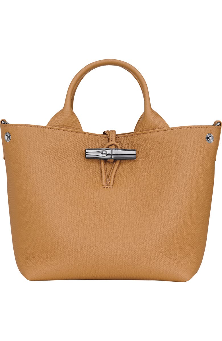 Longchamp Small Le Roseau Leather Tote, Alternate, color,