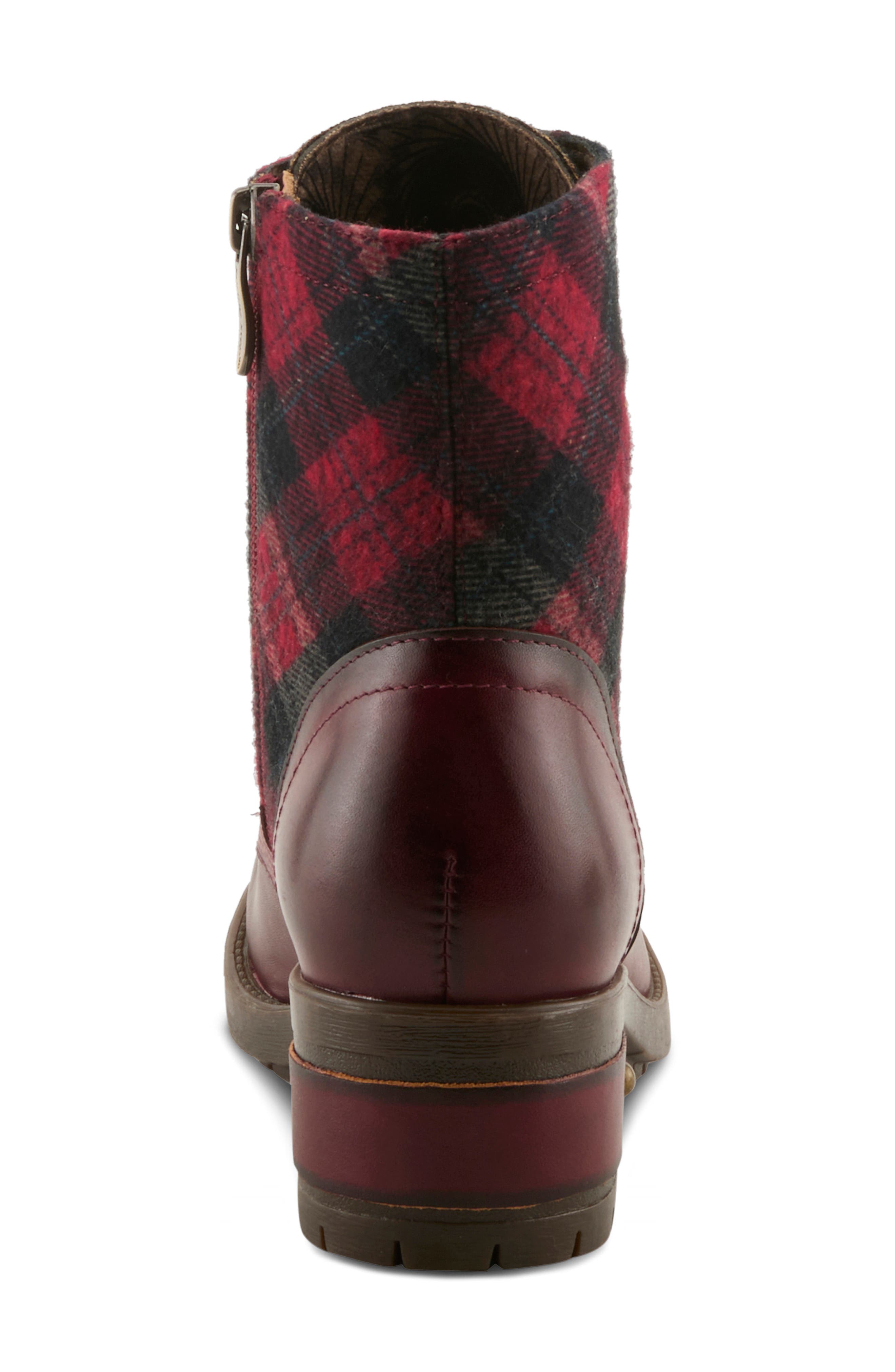 Marty Combat Boot, Alternate, color, BORDEAUX MULTI