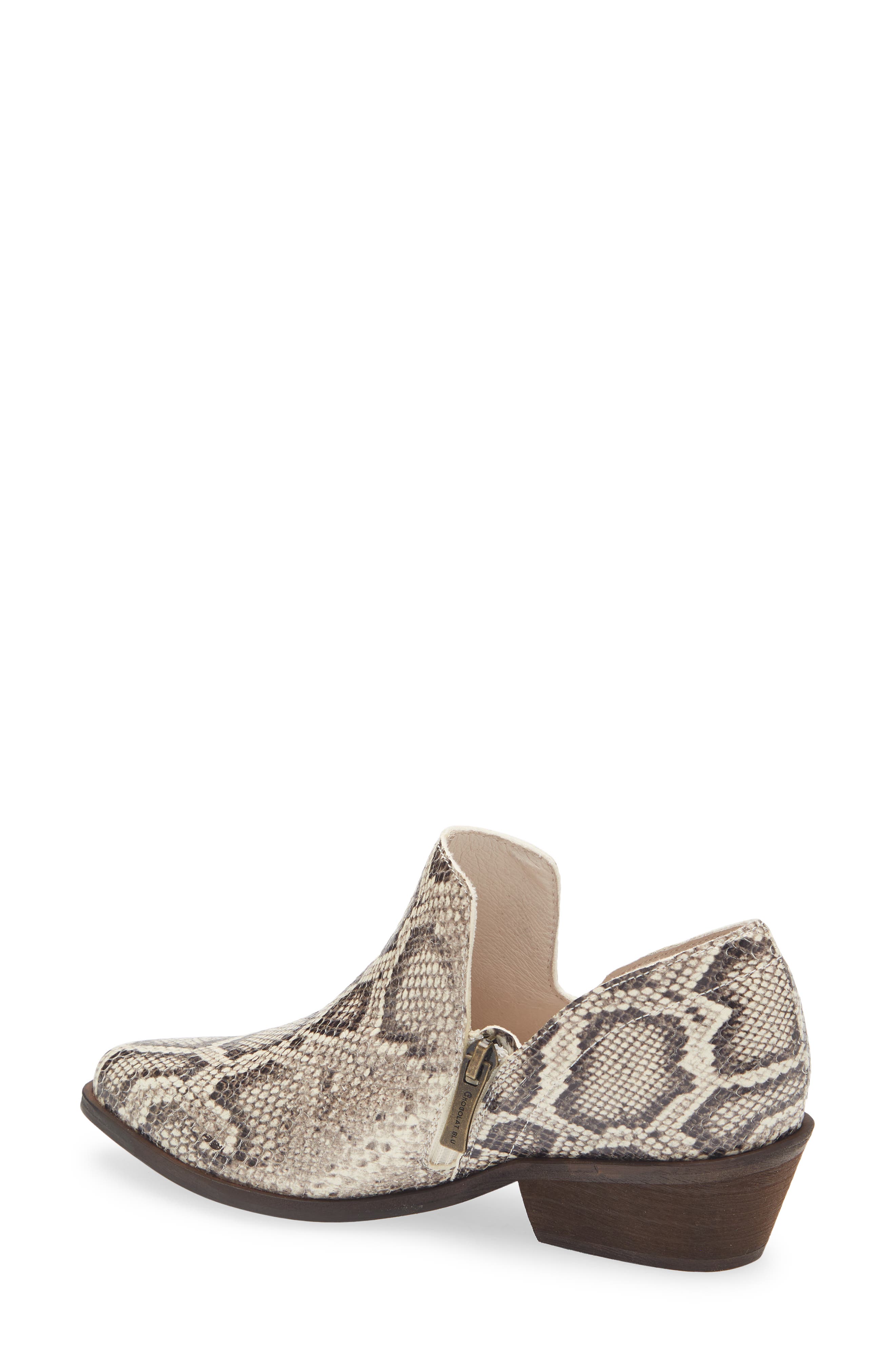 Chocolat Blu Cori Ankle Bootie, Alternate, color, Light Brown Embossed Snake