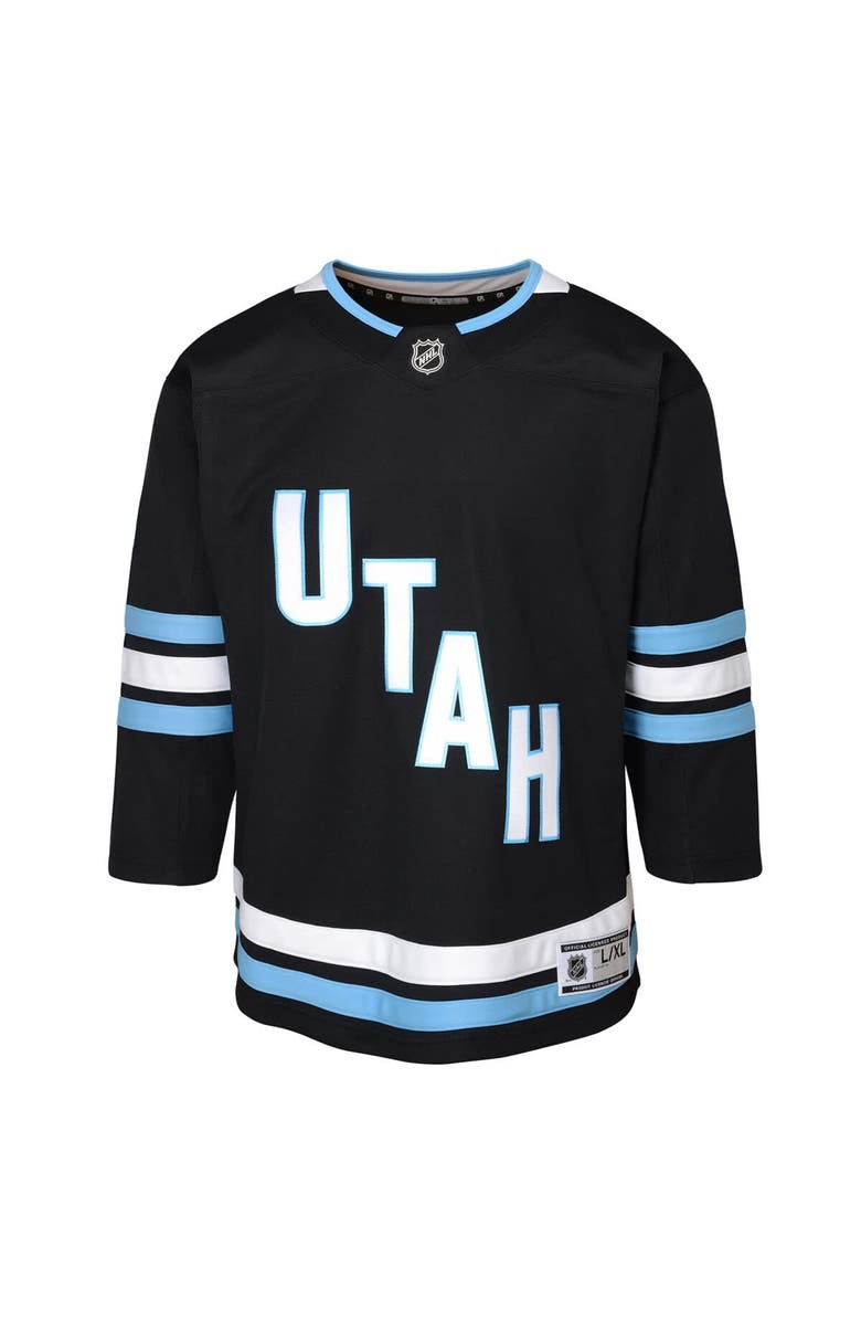 Outerstuff Youth Black Utah Hockey Club Home Premier Jersey, Alternate, color, Black