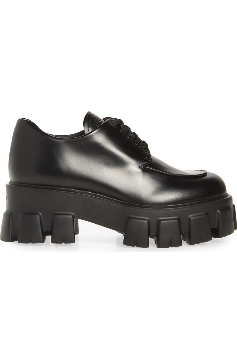 Prada Lug Sole Oxford, Alternate, color,