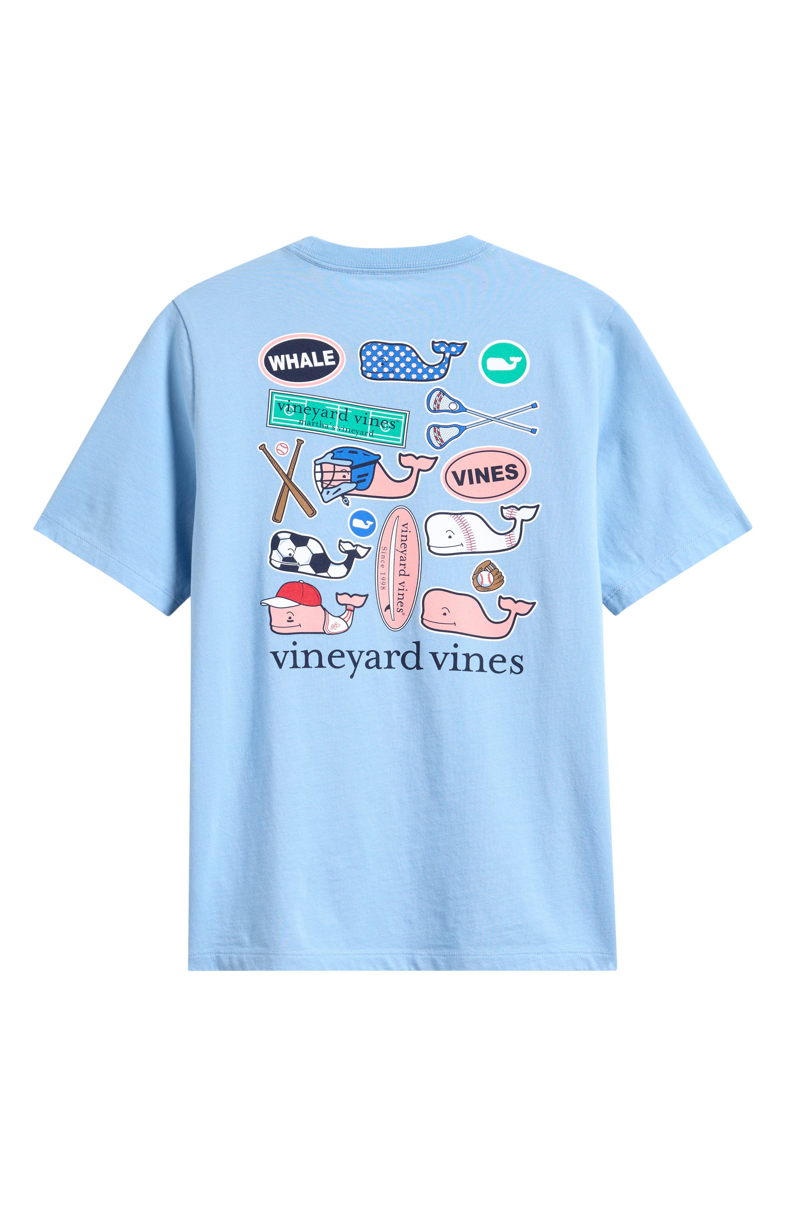 vineyard vines Kids' Sticker Whales Pocket Graphic T-Shirt (Men ...