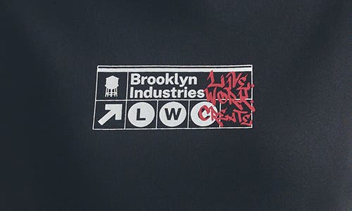 Brooklyn Industries Live Work Create Hoodie In Black